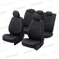 Чехлы Автопилот Экокожа Ромб на Hyundai H1 8 мест (2007+)