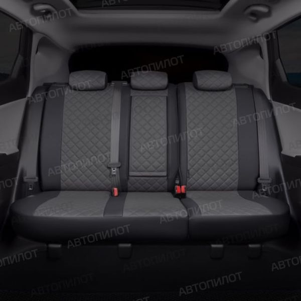 Чехлы Автопилот Экокожа Ромб на Hyundai H1 8 мест (2007+)
