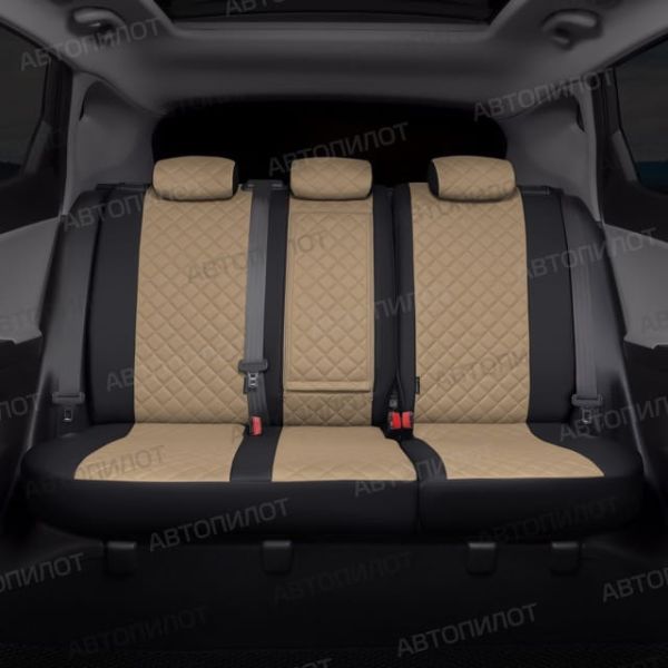 Чехлы Автопилот Экокожа Ромб на Hyundai H1 8 мест (2007+)