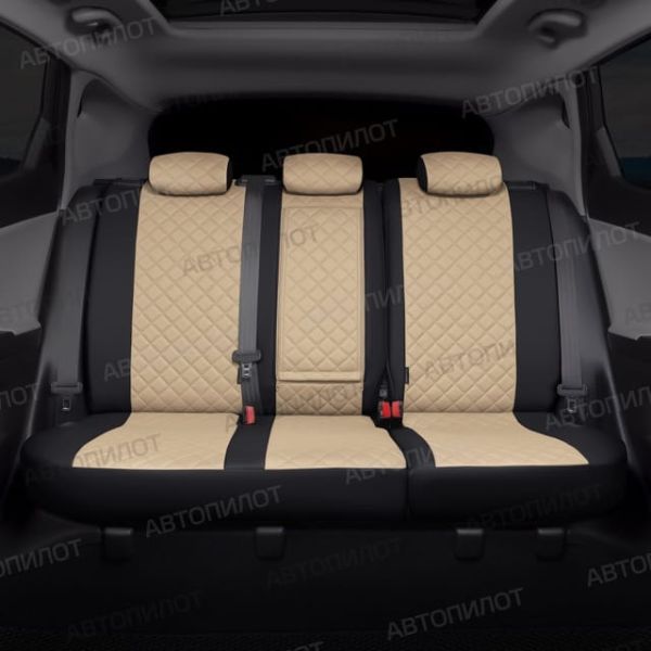 Чехлы Автопилот Экокожа Ромб на Hyundai H1 8 мест (2007+)