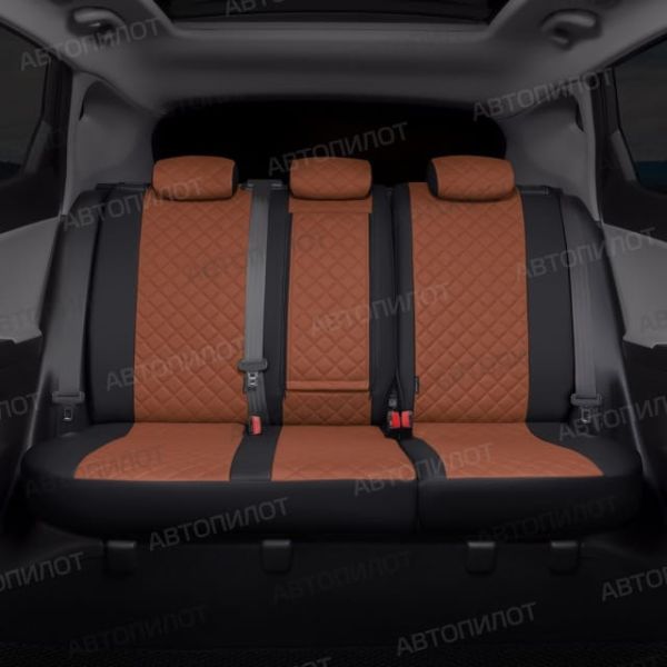 Чехлы Автопилот Экокожа Ромб на Hyundai H1 8 мест (2007+)
