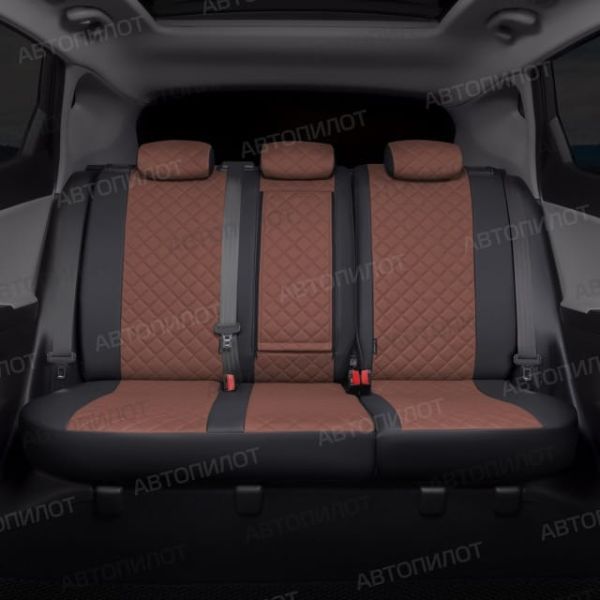 Чехлы Автопилот Экокожа Ромб на Hyundai H1 8 мест (2007+)