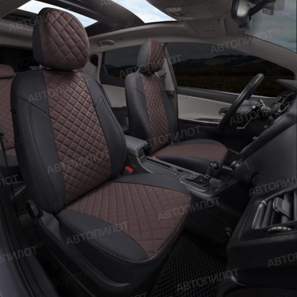 Чехлы Автопилот Экокожа Ромб на Hyundai H1 8 мест (2007+)