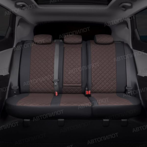 Чехлы Автопилот Экокожа Ромб на Hyundai H1 8 мест (2007+)