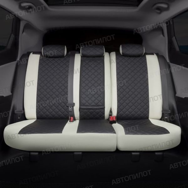 Чехлы Автопилот Экокожа Ромб на Hyundai H1 8 мест (2007+)