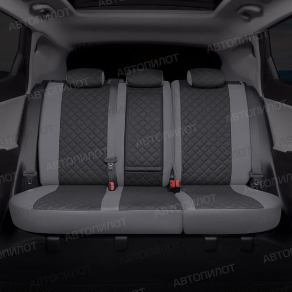 Чехлы Автопилот Экокожа Ромб на Hyundai H1 8 мест (2007+)