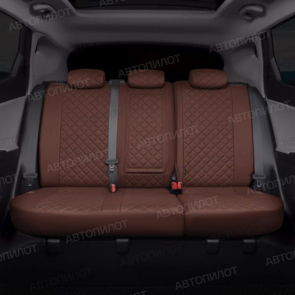 Чехлы Автопилот Экокожа Ромб на Hyundai H1 8 мест (2007+)