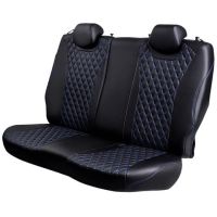 Чехлы Премиум Экокожа Байрон Ромб на Chevrolet Lacetti