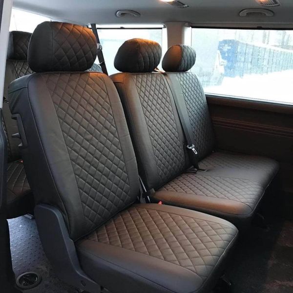 Чехлы Автопилот на Volkswagen Transporter T6 (8 мест) с 2015+ Чехлы Автопилот на Volkswagen Transporter T6 (8 мест) с 2015+