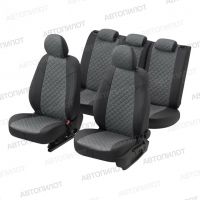 Чехлы Автопилот Алькантара Ромб на Hyundai Grand Starex 9 мест 2007-2020 г.в.