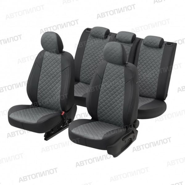 Чехлы Автопилот Алькантара Ромб на Jaecoo J7 (2023+)