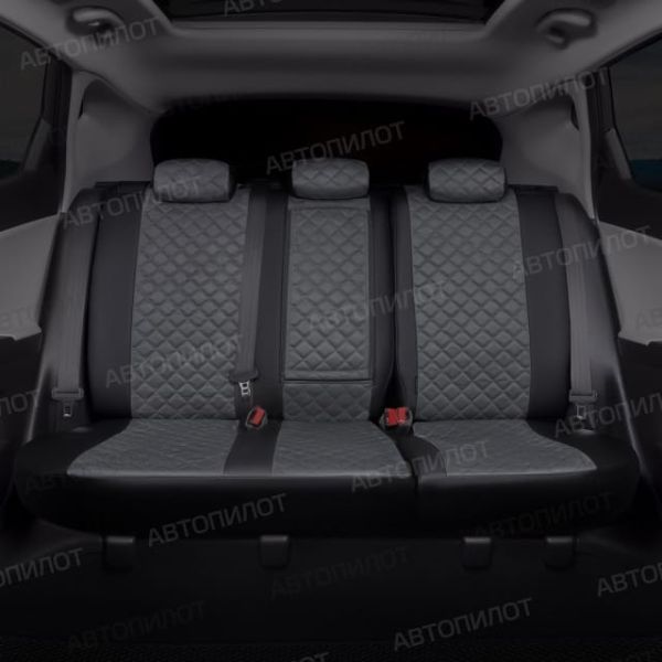 Чехлы Автопилот Алькантара Ромб на Hyundai Grand Starex 9 мест 2007-2020 г.в.