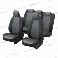 Чехлы Автопилот Алькантара на Honda Pilot 2 (2008-2015)