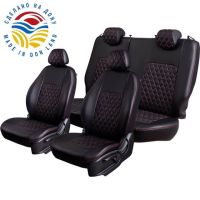 Чехлы Экокожа Турин Ромб на Fiat Albea 2002-2012 г.в. Чехлы Экокожа Турин Ромб на Fiat Albea 2002-2012 г.в.
