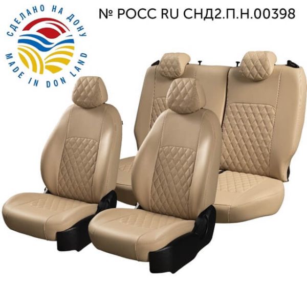 Чехлы Экокожа Турин Ромб на Fiat Albea 2002-2012 г.в. Чехлы Экокожа Турин Ромб на Fiat Albea 2002-2012 г.в.